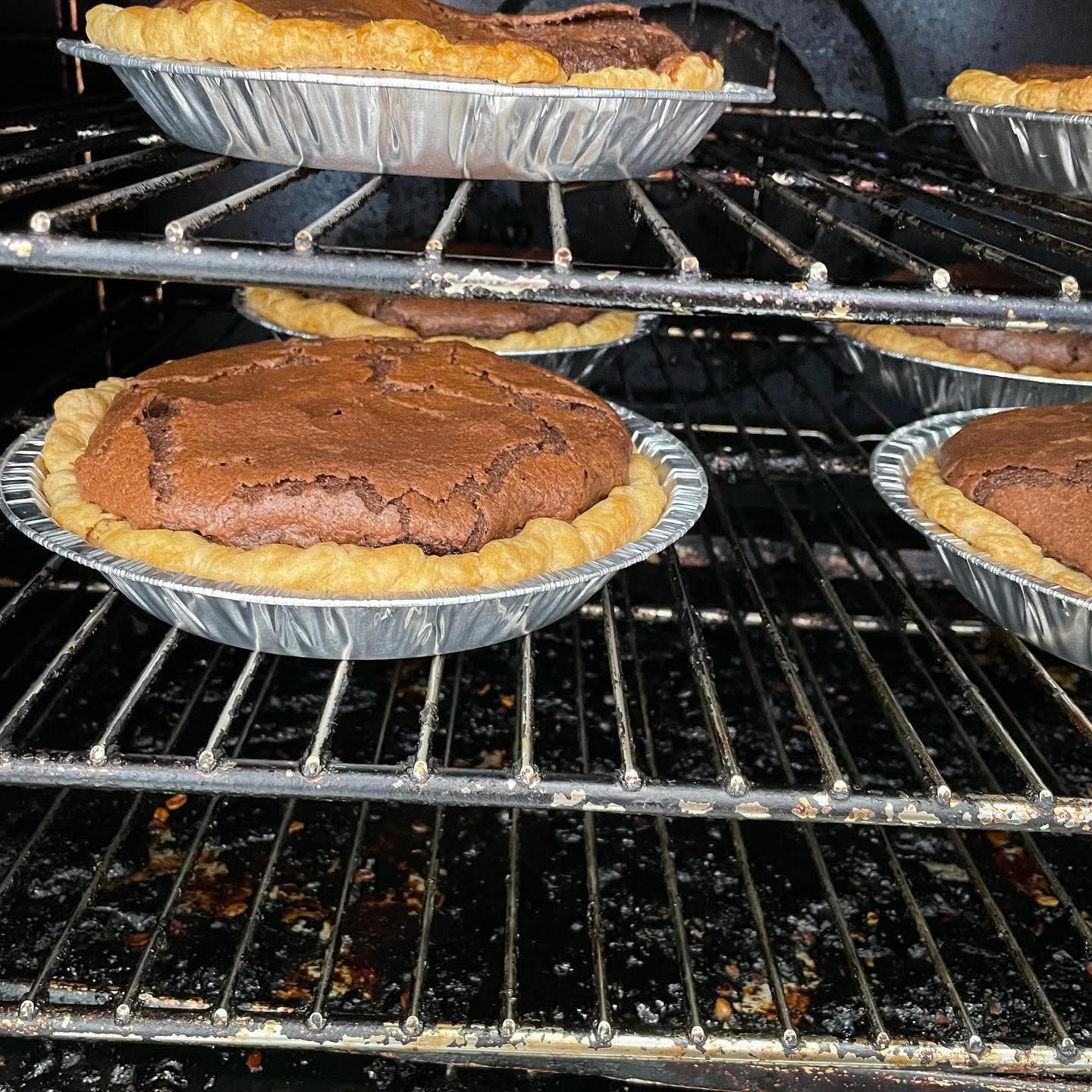 Whole chocolate chess pie