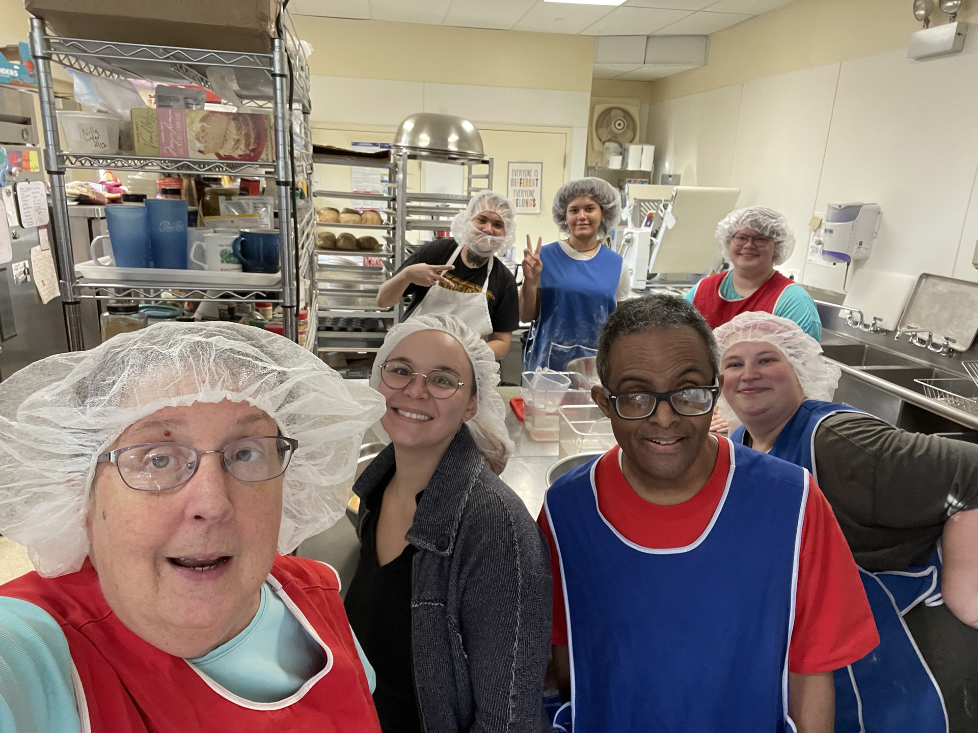 Happy Apple Pie staff together in the bakery